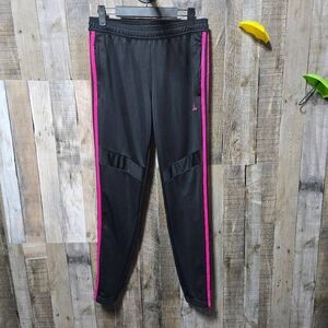 Adidas Black and Pink Climacool Joggers Sweatpants